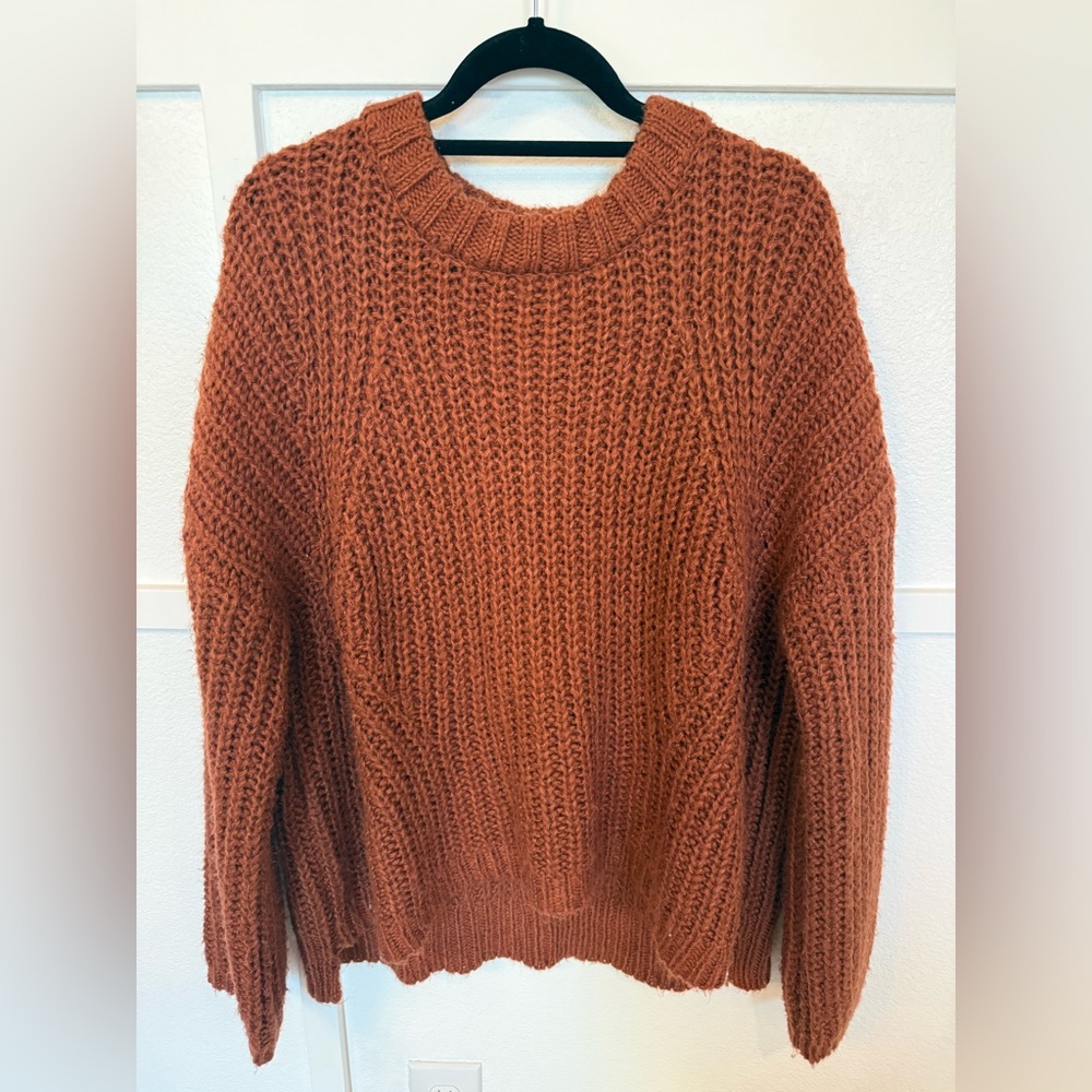 Universal Thread Women's Knit Sweater - Warm Rust - Picture 1 of 3